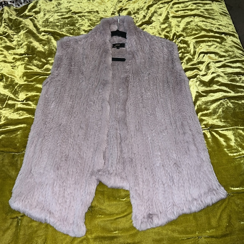 🔥JUNE🔥rabbit fur wrap/vest